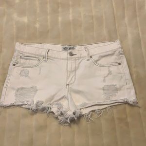 Lucky Brand White Jean Shorts